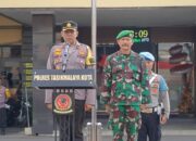 Waka Polres Tasikmalaya Kota Didampingi Kasdim 0612 Tasikmalaya, Pimpin Apel Gabungan dan Patroli Skala Besar, Pengamanan Pelantikan Presiden dan Wakil Presiden.