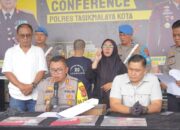 Polres Tasikmalaya Kota Press Rilis Pengungkapan Kasus Judi Online.