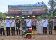 Launching Gugus Tugas Polri Jaga Ketahanan Pangan, Kapolres Ciamis: Tak Ada Lagi Lahan Tidak Produktif