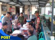 Sinergitas TNI-Polri, Polsek dan Koramil Kawali Awasi Distribusi Beras ke Warga Desa Citereup