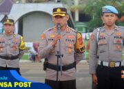 Kapolres Ciamis Pimpin Apel Persiapan Pengamanan Malam Pergantian Tahun Baru 2025