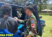 Responsif, Tanggap, dan Gerak Cepat : Satgas Yonif 641/Bru Bantu Evakuasi Warga Bolakme Yang Terluka Parah