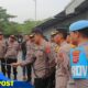 Ratusan Personil Polres Majalengka Siap Amankan Aksi Unjuk Rasa Dari PC SPAI FSPMI Kabupaten Majalengka