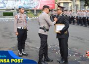 Kapolres Pimpin Korps Raport Kenaikan Pangkat dan Beri Penghargaan Pengabdian ke 5 Purnawirawan