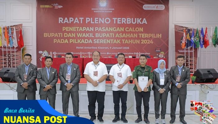 KPU Kabupaten Asahan Tetapkan Pasangan Calon Bupati dan Wakil Bupati Terpilih Kabupaten Asahan Tahun 2025