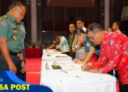 Irjen TNI Pimpin Penandatanganan Kontrak Pengadaan Barang dan Jasa Secara Kolektif UO Mabes TNI TA 2025