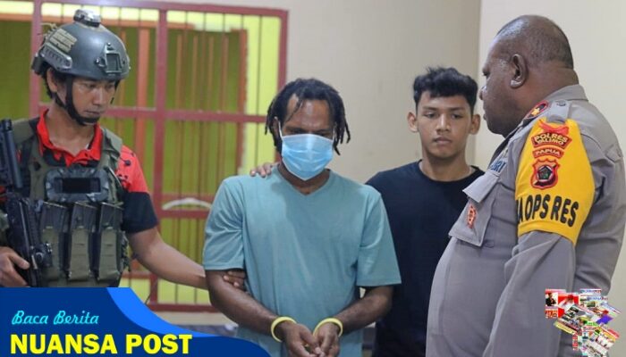 Satu Komplotan KKB Pimpinan Aske Mabel, Nikson Matuan, Digiring ke Polda Papua