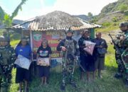 Satgas Yonif 112/DJ Gelar Kegiatan Bakti Sosial dan Pengobatan di Kampung Wandenggobak