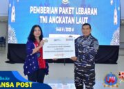 Danpasmar 1 Ikuti Acara Penyerahan Paket Lebaran Prajurit Korps Marinir