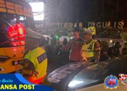 Operasi Ketupat Kapuas 2025 Polresta Pontianak Berikan Pengawalan Kepada Bus Yang membawa Kendaraan Pemudik