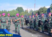 Danpasmar 1 Pimpin Apel Gelar Kesiapan Pengukuhan dan Pelantikan Panglima Korps Marinir