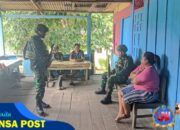 Satgas Yonif 642/Kps Pererat Tali Silaturahmi Melalui Anjangsana