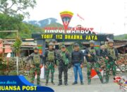 Dansatgas Yonif 112/DJ Laksanakan Kunjungan Kerja ke Jajajaran Pos Satgas, Guna Langkah Strategis Dalam Memastikan Keamanan di Puncak Jaya.