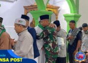Menyambut Hari Kemenangan, Satgas Yonif 131/BRS Melaksanakan Sholat Idul Fitri 1446 H Bersama Masyarakat Kampung Wonorejo Papua