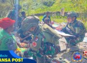 Satgas TNI Hadirkan Yankes Gratis di Kampung Wombru Distrik Sinak Barat