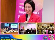 IWPG berdiri di pusat Pendidikan Perdamaian Perempuan, Menyebarkan Pengaruhnya di UN CSW