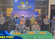 Sedang Transaksi Sabu, Tiga Pelaku dan Satu Bandar Narkoba di Nias Ditangkap TNI AL dan Polres Nias