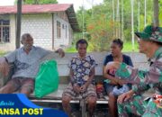 Satgas Yonif 131/Brajasakti Selalu Siap Membantu Masyarakat Perbatasan Papua