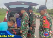 Tingkatkan Keamanan, Satgas Pamtas Yonzipur 5/ABW Perketat Sweeping di Perbatasan Jelang Hari Raya Idul Fitri