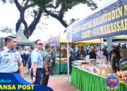 Danlanud Didampingi Ketua Pia Ardhya Garini Cabang 7/D. ll Lanud Sultan Hasanuddin Hadiri Bazar Ramadhan TNI 2025
