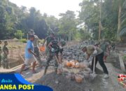 Puasa Tak Menyurutkan Semangat Satgas TMMD 123 Kodim 1510/Sula Di Lapangan