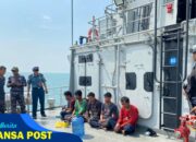 TNI AL Berhasil Amankan Kapal Asing Pelaku Illegal Fishing Asal Malaysia di Perairan Selat Malaka