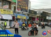 Antisipasi Kepadatan Arus Lalin, Padal Pospam Simpang Tiga Cikijing Bersama Anggota Laksanakan Pengaturan Lalin