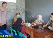 Bhabinkamtibmas Polsek Cikijing Monitoring Giat Posyandu Balita Dan Lansia