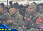 Satgas Yonif 715/Mtl Rayakan Idul Fitri 1446 H Dengan Khusyuk di Daerah Penugasan