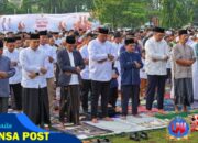 Bupati Bogor Rudy Susmanto dan Wabup Jaro Ade Laksanakan Shalat Idul Fitri 1446 Hijriah di Lapangan Tegar Beriman Cibinong