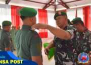 Sebanyak 15 Personel Kodim 1710/Mimika Naik Pangkat