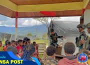 Mengeja Harapan di Pegunungan, Satgas TNI Ajar Bahasa dan Cinta Tanah Air
