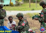 Wujudkan Kepedulian Terhadap Masyarakat, Satgas Yonif 642/Kps Berikan Yankes Gratis