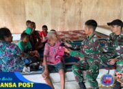 Wujudkan Papua Sehat Sejahtera, Satgas Yonif 131/BRS Gelar Layanan Kesehatan Gratis di Kampung Uzkwar