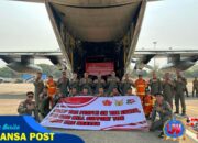 Pesawat TNI AU Hercules C-130 Dari Skadron Udara 33 Yang Membawa Bantuan Kemanusiaan Berhasil Mendarat di Myanmar