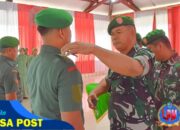 Sebanyak 15 Personel Kodim 1710/Mimika Naik Pangkat