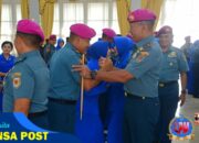 Danpasmar 1 Ikuti Laporan Korps Kenaikan Pangkat Kolonel Marinir di Mako Kormar