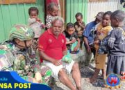 Pererat Silaturahmi, Satgas Yonif 715/Mtl Ajang Sana Ke Kediaman Kepala Dinas Pendidikan Puncak Jaya