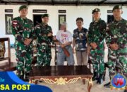 Warga Perbatasan Serahkan Senjata Api Rakitan Secara Sukarela kepada Satgas Pamtas RI-Malaysia