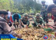 Kasih Terbakar di Tanah Tinggi: Satgas TNI dan Warga Ilaga Rayakan Paskah dengan Bakar Batu