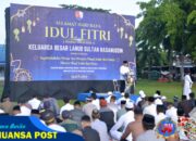 Danlanud Sultan Hasanuddin Melaksanakan Sholat Idul Fitri Bersama Prajurit dan Masyarakat Maros