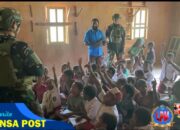 Gagah di Medan Tempur, Lembut di Ruang Kelas: Dedikasi Satgas TNI untuk Pendidikan Papua