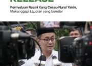 Pernyataan Resmi  Wakil Bupati Tasikmalaya Kang Cecep Nurul Yakin Menanggapi Laporan Dugaan Pemalsuan Surat