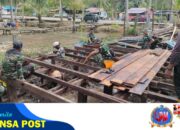 Pastikan Berjalan dan Sesuai Target, Kasdim 1710/Mimika Tinjau Pengerjaan Sasaran Fisik Pra TMMD Ke-124
