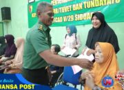 Kanminvetcad V/29 Sidoarjo Serahkan Piagam Veteran