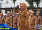 Bupati Elfianah Pimpin Apel Mingguan Senin di Lingkup Pemkab Mesuji