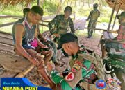 Sentuhan Kemanusiaan di Ujung Timur, Satgas Yonif 131/Brajasakti Berikan Layanan Medis Gratis di Perbatasan Papua