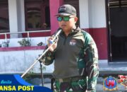 Berikan Semangat, Dansatgas TMMD Ke-124 Kodim 1710/Mimika Pimpin Apel Pagi