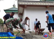 TMMD ke-124 Sinergikan TNI dan Masyarakat Wujudkan Sumur Bor dan Fasilitas Sanitasi Layak di Masjid Al-Amin
