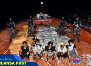 Pangkalan TNI AL Tanjung Balai Karimun Gagalkan Penyelundupan 1.905 Kg Narkotika